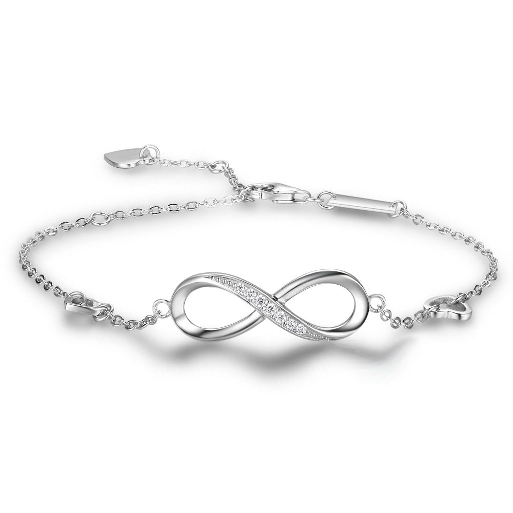 Infinite Love 925 Sterling Silver Bracelets For Women