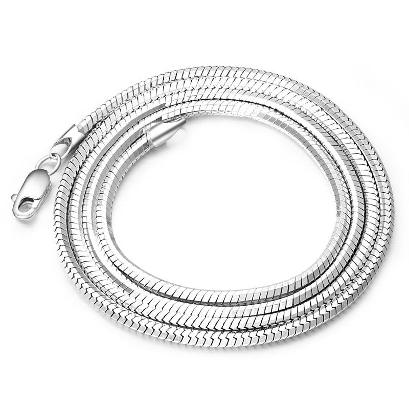 Sterling Silver Plated platinum necklace